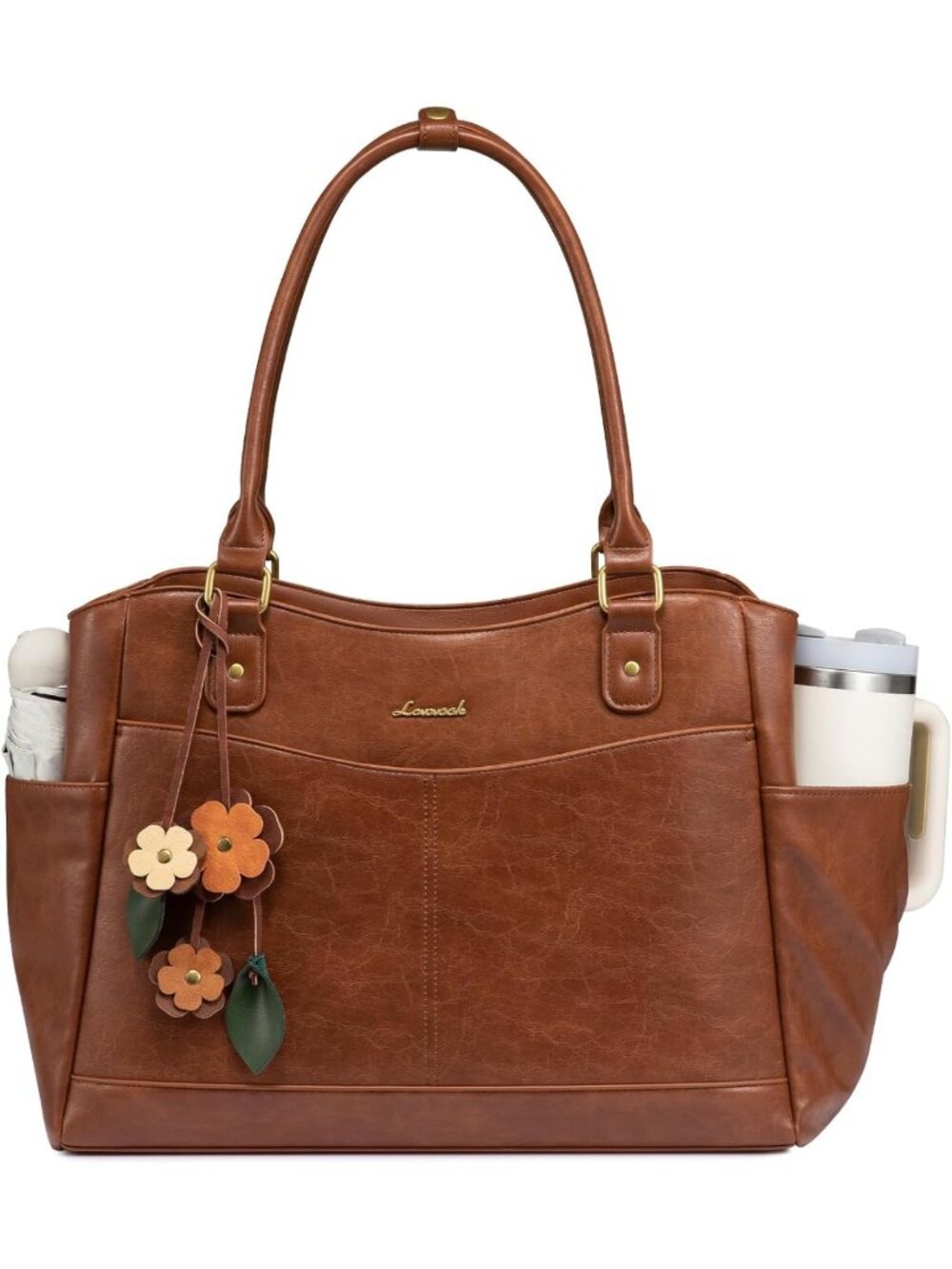 Stylish Vintage Laptop Tote Bag for Women, Perfect Work & Teacher Bag with